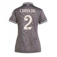 Camiseta Real Madrid Daniel Carvajal #2 Tercera Equipación Replica 2024-25 para mujer mangas cortas